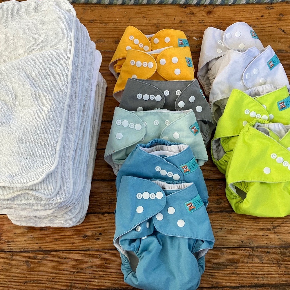 Alvababy all-in-ones with microfiber inserts